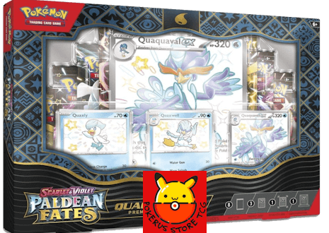 Paldean Fates Quaquaval ex Premium Collection - Caja Dañada