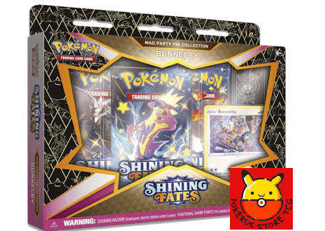 Pokémon TCG: Shining Fates Mad Party Pin Collection (Bunnelby)
