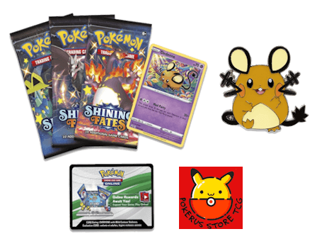 Pokémon TCG: Shining Fates Mad Party Pin Collection (Dedenne)