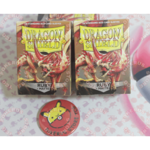 Sleeves Dragon Shield- ruby mate