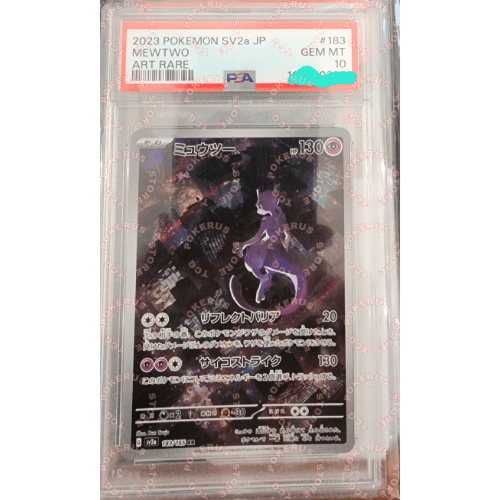 POKEMON JPN SV2A-POKEMON 151 ART RARE #183 MEWTWO PSA 10